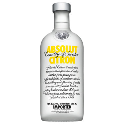Absolut Citron flavor 700ml Vodka