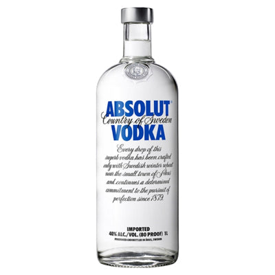 Absolut Original 1L Vodka *2 bottles