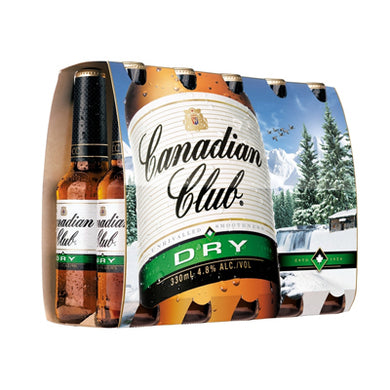 Canadian Club Dry Bottle 330ml 10pk