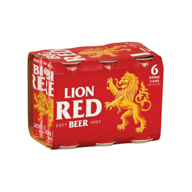 Lion Red 440ml 6pk can 4% Alc