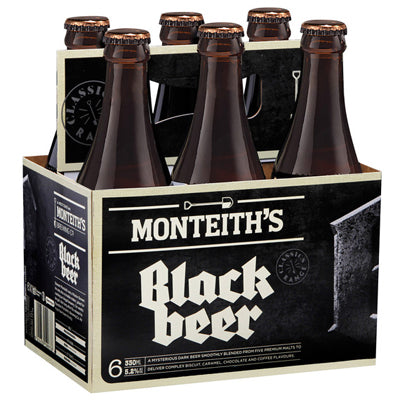 MONTEITH'S BLACK 6PK BOTTLES 330ML